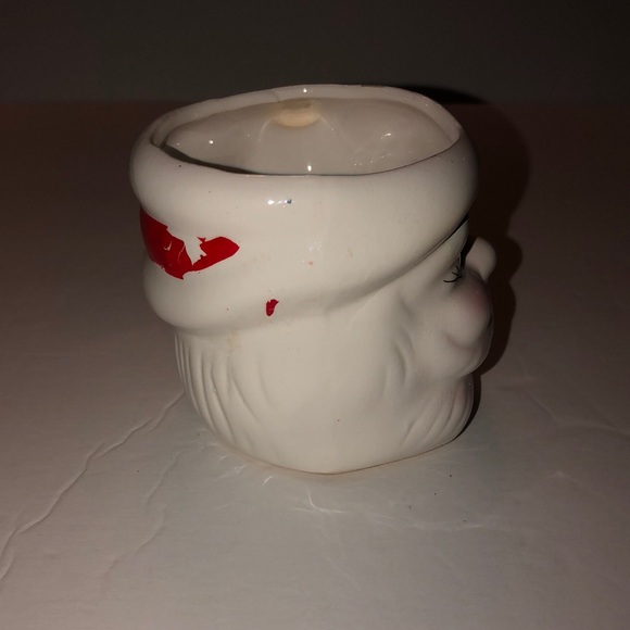 Vintage MCM Ceramic Christmas Santa Claus Mug with Open Eyes - Picture 4 of 9